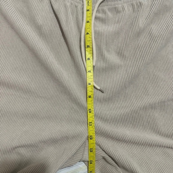 Cream Corduroy Wide Leg Pants - Picture 7 of 8